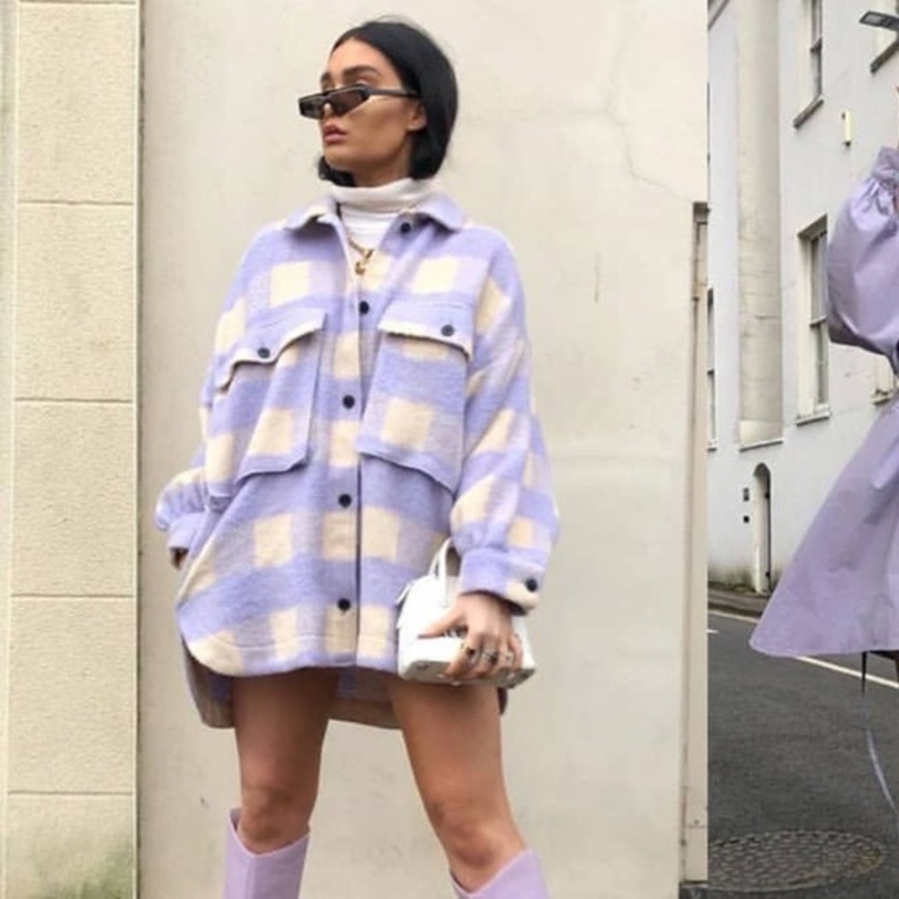 Zara plaid oversized overshirt